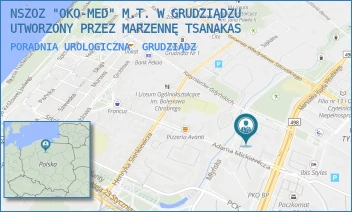 PORADNIA UROLOGICZNA - NSZOZ "OKO-MED" M.T. W GRUDZIĄDZU UTWORZONY PRZEZ MARZENNĘ TSANAKAS - MICKIEWICZA 47,  GRUDZIĄDZ