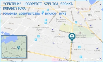 PORADNIA LOGOPEDYCZNA W RYKACH - "CENTRUM" LOGOPEDII SZELIGA SPÓŁKA KOMANDYTOWA - SŁOWACKIEGO 3,  RYKI