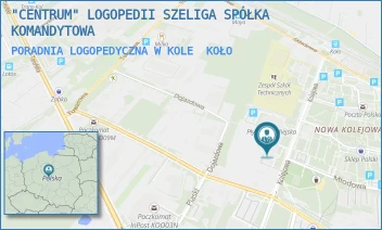 PORADNIA LOGOPEDYCZNA W KOLE - "CENTRUM" LOGOPEDII SZELIGA SPÓŁKA KOMANDYTOWA - KOLEJOWA 5,  KOŁO