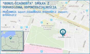 PRACOWNIA "DIAGNOSTA-BYDGOSZCZ 2" - "BONUS-DIAGNOSTA" SPÓŁKA Z OGRANICZONĄ ODPOWIEDZIALNOŚCIĄ - BBON 10A,  BYDGOSZCZ