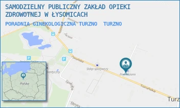 PORADNIA GINEKOLOGICZNA TURZNO - SAMODZIELNY PUBLICZNY ZAKŁAD OPIEKI ZDROWOTNEJ W ŁYSOMICACH - OSIEDLOWA 1,  TURZNO