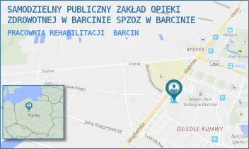 PRACOWNIA REHABILITACJI - SAMODZIELNY PUBLICZNY ZAKŁAD OPIEKI ZDROWOTNEJ W BARCINIE SPZOZ W BARCINIE - MOGILEŃSKA 5,  BARCIN