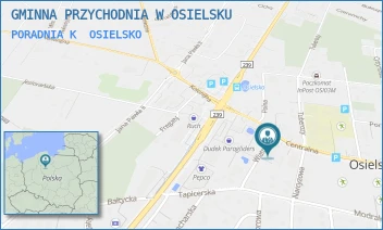 PORADNIA K - GMINNA PRZYCHODNIA W OSIELSKU - CENTRALNA 6,  OSIELSKO