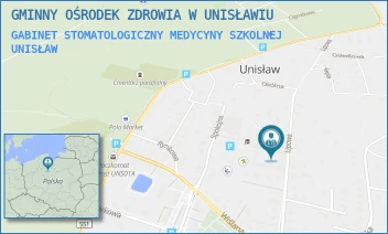GABINET STOMATOLOGICZNY MEDYCYNY SZKOLNEJ - GMINNY OŚRODEK ZDROWIA W UNISŁAWIU - LIPOWA 31,  UNISŁAW