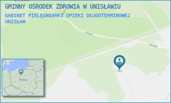 GABINET PIELĘGNIARKI OPIEKI DŁUGOTERMINOWEJ - GMINNY OŚRODEK ZDROWIA W UNISŁAWIU - 16,  UNISŁAW