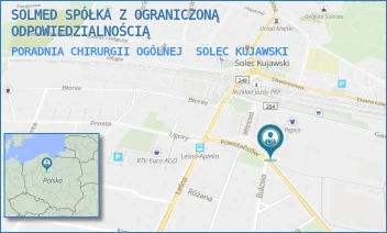 PORADNIA CHIRURGII OGÓLNEJ - SOLMED SPÓŁKA Z OGRANICZONĄ ODPOWIEDZIALNOŚCIĄ - POWSTAŃCÓW 7 A,  SOLEC KUJAWSKI