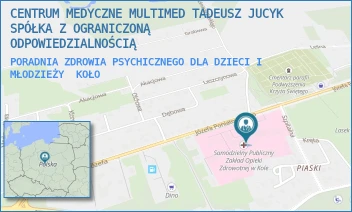 PORADNIA ZDROWIA PSYCHICZNEGO DLA DZIECI I MŁODZIEŻY - CENTRUM MEDYCZNE MULTIMED TADEUSZ JUCYK SPÓŁKA Z OGRANICZONĄ ODPOWIEDZIALNOŚCIĄ - JÓZEFA PONIATOWSKIEGO 25,  KOŁO