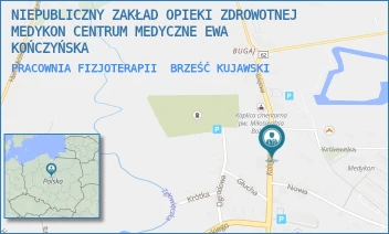 PRACOWNIA FIZJOTERAPII - NIEPUBLICZNY ZAKŁAD OPIEKI ZDROWOTNEJ MEDYKON CENTRUM MEDYCZNE EWA KOŃCZYŃSKA - KOLEJOWA 20,  BRZEŚĆ KUJAWSKI
