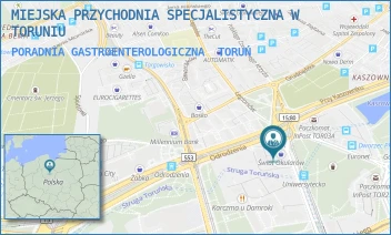 PORADNIA GASTROENTEROLOGICZNA - MIEJSKA PRZYCHODNIA SPECJALISTYCZNA W TORUNIU - UNIWERSYTECKA 17,  TORUŃ