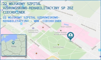 22 WOJSKOWY SZPITAL UZDROWISKOWO- REHABILITACYJNY - WRN - 22 WOJSKOWY SZPITAL UZDROWISKOWO-REHABILITACYJNY SP ZOZ CIECHOCINEK - WOJSKA POLSKIEGO 5,  CIECHOCINEK