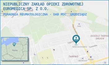 PORADNIA REUMATOLOGICZNA - DAB MSC - NIEPUBLICZNY ZAKŁAD OPIEKI ZDROWOTNEJ EUROMEDICA SP. Z O.O. - DĄBRÓWKI 1,  GRUDZIĄDZ