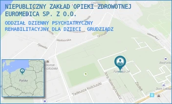 ODDZIAŁ DZIENNY PSYCHIATRYCZNY REHABILITACYJNY DLA DZIECI - NIEPUBLICZNY ZAKŁAD OPIEKI ZDROWOTNEJ EUROMEDICA SP. Z O.O. - ROTY GRUDZIĄDZKIEJ 6,  GRUDZIĄDZ