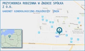 GABINET GINEKOLOGICZNO-POŁOŻNICZY - PRZYCHODNIA RODZINNA W ŻNINIE SPÓŁKA Z O.O. - ŻYTNIA 1,  ŻNIN