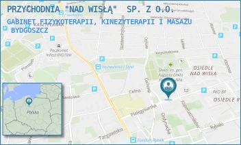 GABINET FIZYKOTERAPII, KINEZYTERAPII I MASAŻU - PRZYCHODNIA "NAD WISŁĄ"  SP. Z O.O. - PIELĘGNIARSKA 13,  BYDGOSZCZ