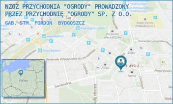 GAB. STM. FORDON - NZOZ PRZYCHODNIA "OGRODY" PROWADZONY PRZEZ PRZYCHODNIĘ "OGRODY" SP. Z O.O. - PŁSUDSKIEGO 4,  BYDGOSZCZ