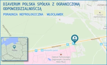 PORADNIA NEFROLOGICZNA - DIAVERUM POLSKA SPÓŁKA Z OGRANICZONĄ ODPOWIEDZIALNOŚCIĄ - WIENIECKA 49,  WŁOCŁAWEK
