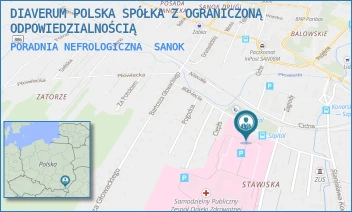 PORADNIA NEFROLOGICZNA - DIAVERUM POLSKA SPÓŁKA Z OGRANICZONĄ ODPOWIEDZIALNOŚCIĄ - UL. 800-LECIA 26,  SANOK