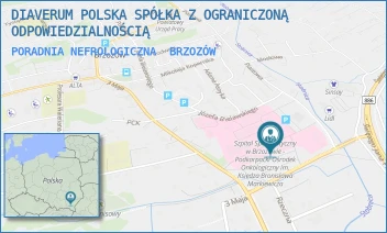 PORADNIA NEFROLOGICZNA - DIAVERUM POLSKA SPÓŁKA Z OGRANICZONĄ ODPOWIEDZIALNOŚCIĄ - UL. KS. J. BIELAWSKIEGO 18,  BRZOZÓW
