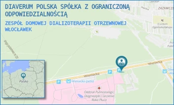 ZESPÓŁ DOMOWEJ DIALIZOTERAPII OTRZEWNOWEJ - DIAVERUM POLSKA SPÓŁKA Z OGRANICZONĄ ODPOWIEDZIALNOŚCIĄ - WIENIECKA 49,  WŁOCŁAWEK