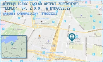 GABINET CHIRURGICZNY - NIEPUBLICZNY ZAKŁAD OPIEKI ZDROWOTNEJ "ELMED"  SP. Z O.O.  W BYDGOSZCZY - KARŁOWICZA 3-5,  BYDGOSZCZ
