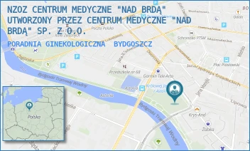 PORADNIA GINEKOLOGICZNA - NZOZ CENTRUM MEDYCZNE "NAD BRDĄ" UTWORZONY PRZEZ CENTRUM MEDYCZNE "NAD BRDĄ" SP. Z O.O. - DWORCOWA 63,  BYDGOSZCZ