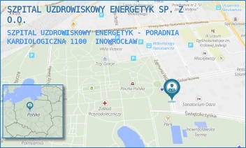 SZPITAL UZDROWISKOWY ENERGETYK - PORADNIA KARDIOLOGICZNA 1100 - SZPITAL UZDROWISKOWY ENERGETYK SP. Z O.O. - WILKOŃSKIEGO 2,  INOWROCŁAW