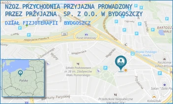 DZIAŁ FIZJOTERAPII - NZOZ PRZYCHODNIA PRZYJAZNA PROWADZONY PRZEZ PRZYJAZNA  SP. Z O.O. W BYDGOSZCZY - PRZYJAZNA 13,  BYDGOSZCZ