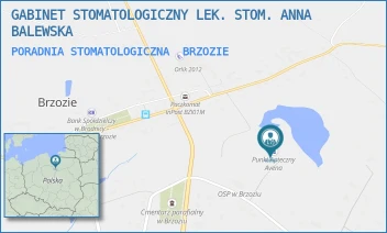 PORADNIA STOMATOLOGICZNA - GABINET STOMATOLOGICZNY LEK. STOM. ANNA BALEWSKA - BRZOZIE 176,  BRZOZIE