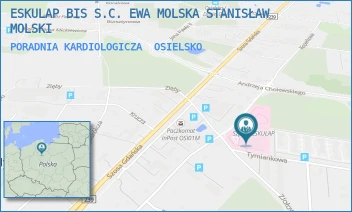 PORADNIA KARDIOLOGICZA - ESKULAP BIS S.C. EWA MOLSKA STANISŁAW MOLSKI - KOPERKOWA 2,  OSIELSKO