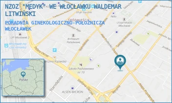 PORADNIA GINEKOLOGICZNO-POŁOŻNICZA - NZOZ "MEDYK" WE WŁOCŁAWKU WALDEMAR LITWIŃSKI - CHOPINA 43,  WŁOCŁAWEK