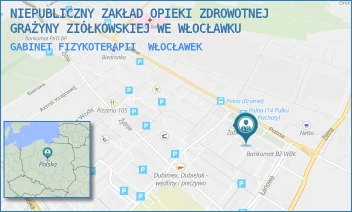 GABINET FIZYKOTERAPII - NIEPUBLICZNY ZAKŁAD OPIEKI ZDROWOTNEJ GRAŻYNY ZIÓŁKOWSKIEJ WE WŁOCŁAWKU - ŁANOWA 27A,  WŁOCŁAWEK