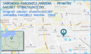 PRYWATNY GABINET STOMATOLOGICZNY JANKOWSKA-PANCEWICZ MARZENA - JANKOWSKA-PANCEWICZ MARZENA - PRYWATNY GABINET STOMATOLOGICZNY - BARTOSZA GŁOWACKIEGO 2,  TORUŃ