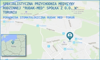 PORADNI9A STOMATOLOGICZNA RUDAK MED - SPECJALISTYCZNA PRZYCHODNIA MEDYCYNY RODZINNEJ "RUDAK-MED" SPÓŁKA Z O.O. W TORUNIU - PODGÓRSKA 24A,  TORUŃ