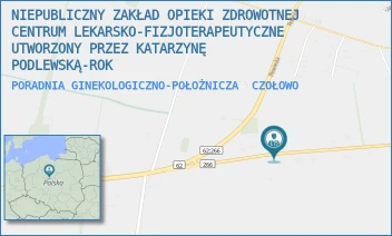 PORADNIA GINEKOLOGICZNO-POŁOŻNICZA - NIEPUBLICZNY ZAKŁAD OPIEKI ZDROWOTNEJ CENTRUM LEKARSKO-FIZJOTERAPEUTYCZNE UTWORZONY PRZEZ KATARZYNĘ PODLEWSKĄ-ROK - CZOŁOWO 113A,  CZOŁOWO