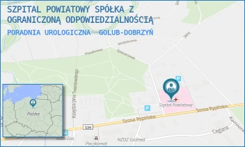 PORADNIA UROLOGICZNA - SZPITAL POWIATOWY SPÓŁKA Z OGRANICZONĄ ODPOWIEDZIALNOŚCIĄ - DR J.G. KOPPA 1E,  GOLUB-DOBRZYŃ