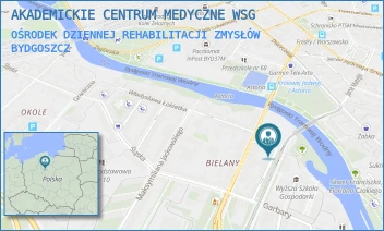 OŚRODEK DZIENNEJ REHABILITACJI ZMYSŁÓW - AKADEMICKIE CENTRUM MEDYCZNE WSG - ADAMA NARUSZEWICZA 11,  BYDGOSZCZ