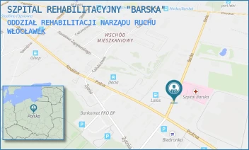 ODDZIAŁ REHABILITACJI NARZĄDU RUCHU - SZPITAL REHABILITACYJNY "BARSKA" - BARSKA 13,  WŁOCŁAWEK