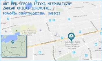 PORADNIA DERMATOLOGICZNA - ART-MED SPECJALISTYKA NIEPUBLICZNY ZAKŁAD OPIEKI ZDROWOTNEJ - WOJSKA POLSKIEGO 80,  ŚWIECIE