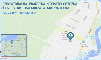 OPŁAWIEC - INDYWIDUALNA PRAKTYKA STOMATOLOGICZNA LEK. STOM. MAŁGORZATA KUCZYNIECKA - OPŁAWIEC 153,  BYDGOSZCZ