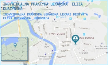 INDYWIDUALNA PRAKTYKA LEKARSKA LEKARZ DENTYSTA ELIZA DURZYŃSKA - INDYWIDUALNA PRAKTYKA LEKARSKA  ELIZA DURZYŃSKA - PRZYKOP 49/4,  BRODNICA