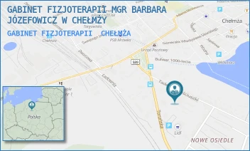 GABINET FIZJOTERAPII - GABINET FIZJOTERAPII MGR BARBARA JÓZEFOWICZ W CHEŁMŻY - KOŚCIUSZKI 4,  CHEŁMŻA