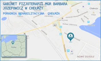 PORADNIA REHABILITACYJNA - GABINET FIZJOTERAPII MGR BARBARA JÓZEFOWICZ W CHEŁMŻY - KOŚCIUSZKI 4,  CHEŁMŻA
