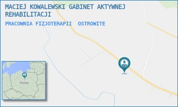 PRACOWNIA FIZJOTERAPII - MACIEJ KOWALEWSKI GABINET AKTYWNEJ REHABILITACJI - 121,  OSTROWITE