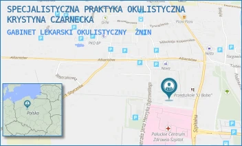 GABINET LEKARSKI OKULISTYCZNY - SPECJALISTYCZNA PRAKTYKA OKULISTYCZNA KRYSTYNA CZARNECKA - SZPITALNA 20G,  ŻNIN