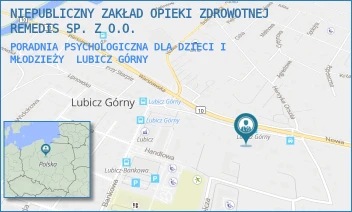 PORADNIA PSYCHOLOGICZNA DLA DZIECI I MŁODZIEŻY - NIEPUBLICZNY ZAKŁAD OPIEKI ZDROWOTNEJ REMEDIS SP. Z O.O. - LIPNOWSKA 86,  LUBICZ GÓRNY