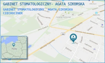 GABINET STOMATOLOGICZNY  AGATA SIKORSKA - GABINET STOMATOLOGICZNY- AGATA SIKORSKA - WIŚNIOWA 8,  CIECHOCINEK
