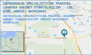 INDYWIDUALNA SPECJALISTYCZNA PRAKTYKA LEKARSKA GABINET STOMATOLOGICZNY ANDRZEJ WAŚNIEWSKI - INDYWIDUALNA SPECJALISTYCZNA PRAKTYKA LEKARSKA GABINET STOMATOLOGICZNY - LEK. STOM. ANDRZEJ WAŚNIEWSKI - ŚWIĘTOKRZYSKA 28,  INOWROCŁAW