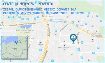 ZESPÓŁ DŁUGOTERMINOWEJ OPIEKI DOMOWEJ DLA PACJENTÓW WENTYLOWANYCH MECHANICZNIE - CENTRUM MEDYCZNE NOVENTO - GĘBIKA 10B,  OLSZTYN