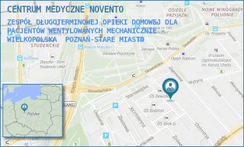ZESPÓŁ DŁUGOTERMINOWEJ OPIEKI DOMOWEJ DLA PACJENTÓW WENTYLOWANYCH MECHANICZNIE - WIELKOPOLSKA - CENTRUM MEDYCZNE NOVENTO - OZIMINA 20,  POZNAŃ-STARE MIASTO