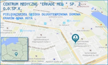 PIELĘGNIARSKA OPIEKA DŁUGOTERMINOWA DOMOWA - CENTRUM MEDYCZNE ERKADE SPÓŁKA Z OGRANICZONĄ ODPOWIEDZIALNOŚCIĄ - UL. OS. SZKOLNE 9,  KRAKÓW-NOWA HUTA